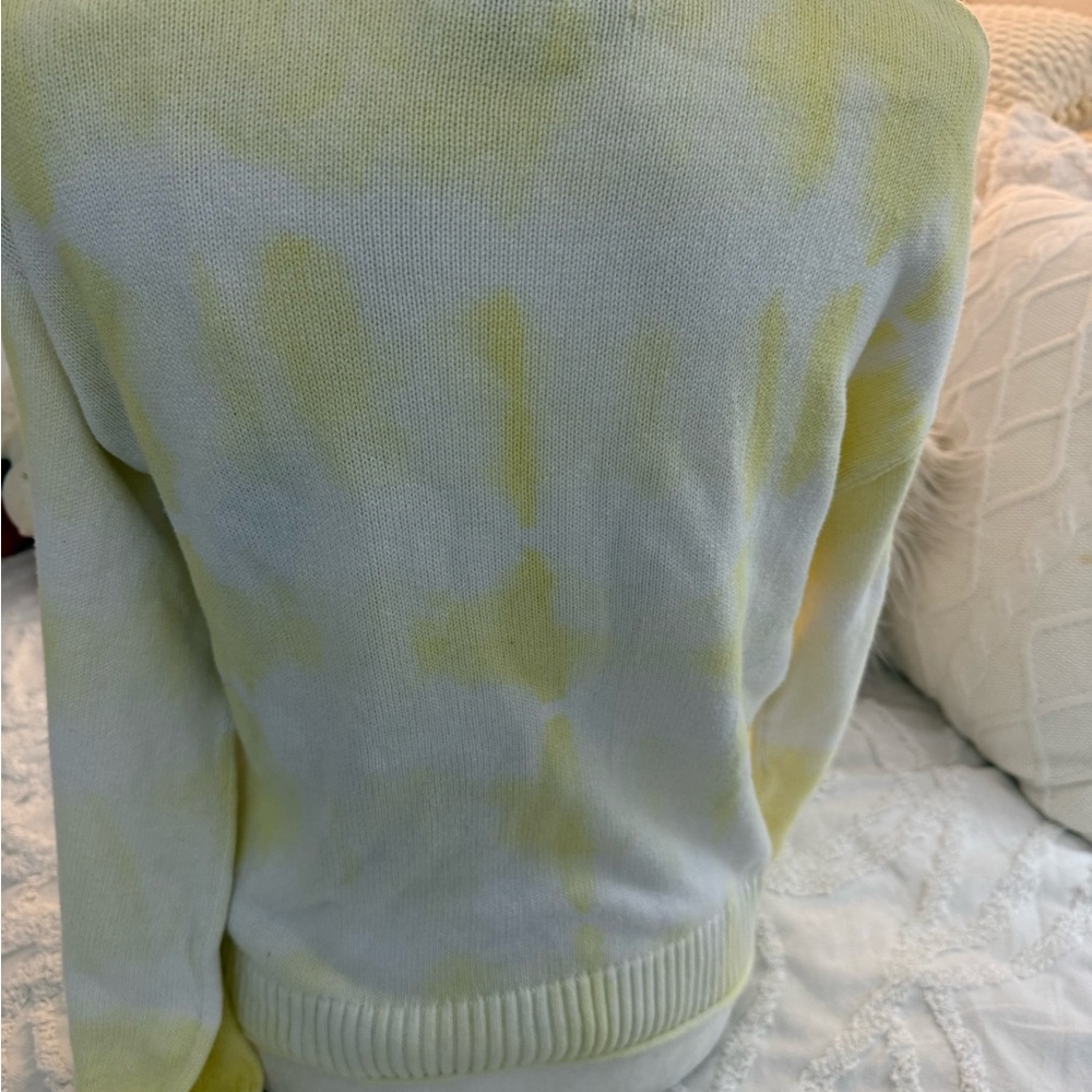 Elizabeth and James Yellow Tie-Dye Sweater - Picture 10 of 12